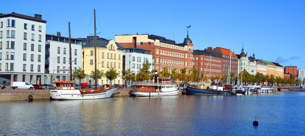 Pohjoisranta  houses built in different architectural styles