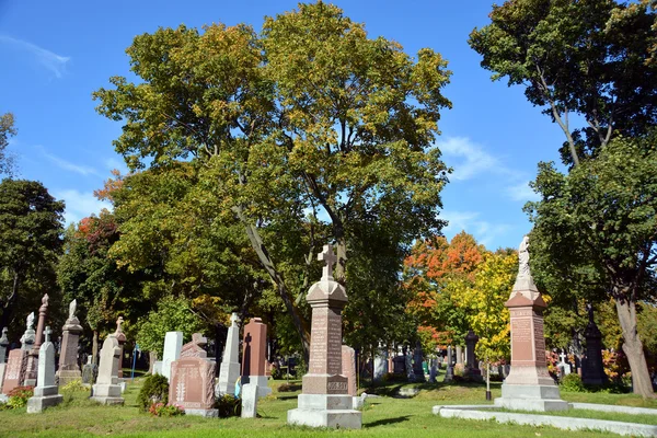 Tumbas en el cementerio de Notre-Dame-des-Neiges —  Fotos de Stock