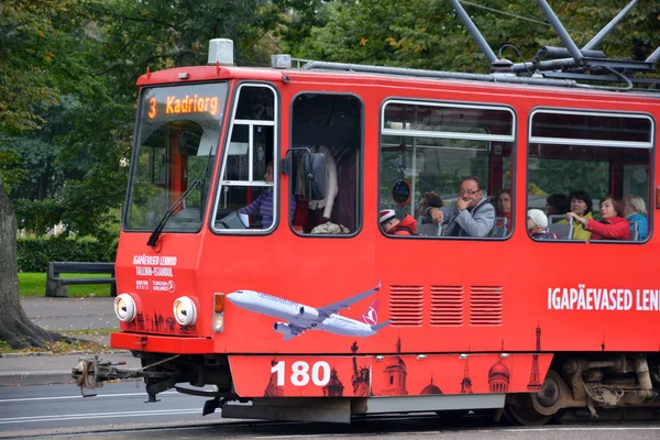 Tallinn Estonia 2015 Red Tranvías Tallin Única Red Tranvías Estonia — Foto de Stock