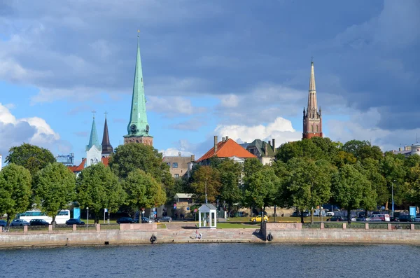 Riga Lavtia 2015 Panorama Von Riga Ist Die Hauptstadt Und — Stockfoto
