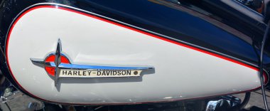 Harley-Davidson motosikleti. Yaklaş.