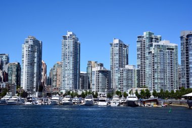 Vancouver Bc Canada 27 Haziran 2015: Vancouver şehir merkezi. Ticari, ticari, kültürel, finans, hükümet ve eğlence merkezidir.
