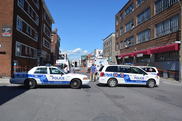 Montreal Canada August 2015 Crime Scene Two Men Dead Two — Stock Photo, Image