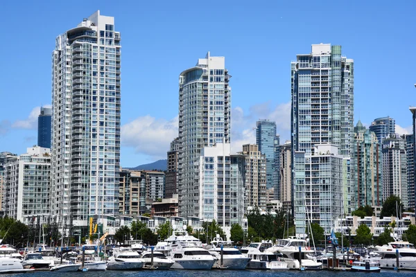 Vancouver Canada Juni 2015 Downtown Vancouver Norra Och Centrala Delen — Stockfoto