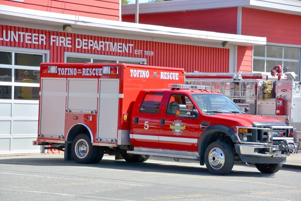 Tofino Canada June 2015 Грузовик Тофино Добровольческой Пожарной Службы Созданный — стоковое фото