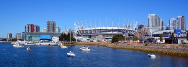 Vancouver Bc Canada 22 Haziran 2015: Rogers Arena, Cfl & Whitecaps Mls takımlarından Bc Lions 'a ev sahipliği yapan bir stadyumdur.