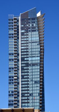 Vancouver Bc Canada 27 Haziran 2015: Vancouver 'ın merkezindeki Vancouver şehri. Ticari, ticari, kültürel, finans, hükümet ve eğlence merkezidir.