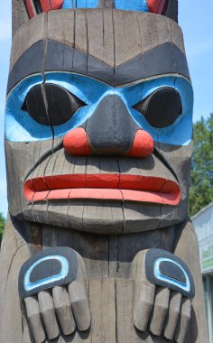 Duncan Bc Canada 22 Haziran 2015: Duncan 'ın turizm sloganı 