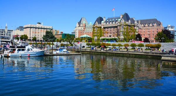 Victoria Canada Juni 2015 Het Empress Hotel Een Symbool Voor — Stockfoto