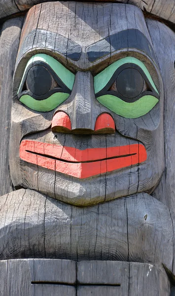 Duncan Canada June 2015 Totem Pole Duncan Tourism Slogan City — ストック写真