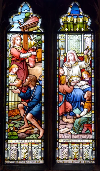 Montreal Kanada Augusztus 2015 Stained Gals Window Christ Church Cathedral — Stock Fotó