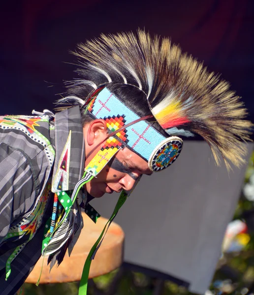 Victoria Canada Juin 2015 Indien Costume Traditionnel Les Premières Nations — Photo