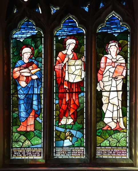 Montreal Kanada Július 2015 Stained Glass Window Christ Church Cathedral — Stock Fotó