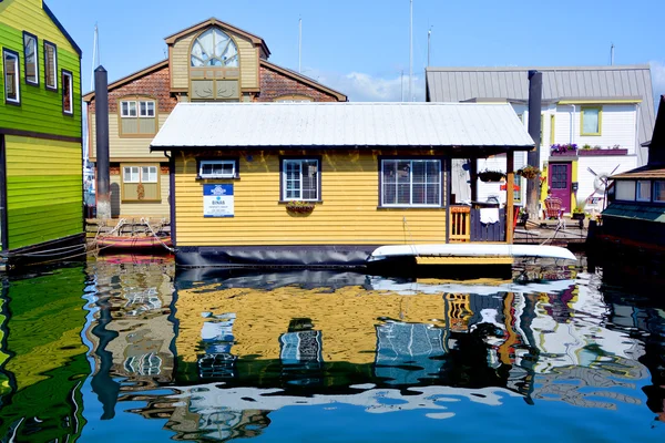 Victoria Canada Juin 2015 Victoria Inner Harbour Fisherman Wharf Est — Photo