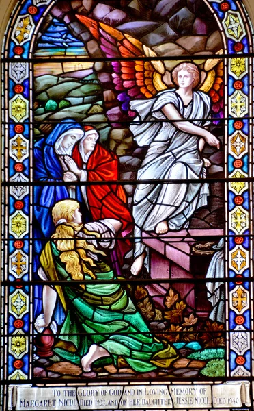 Victoria Canada June 2015 Stained Glass Window Andrew Cathedral Roman — 스톡 사진