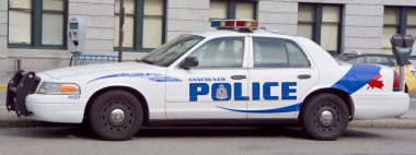 Vancouver Bc Canada 10 Haziran 2015: Vancouver Emniyet Müdürlüğü (VPD), Vancouver şehrinin polis teşkilatıdır.