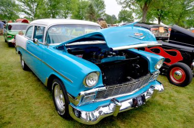 Granby Quebec Kanada 29 Temmuz 2013: Eski otomobil fuarı