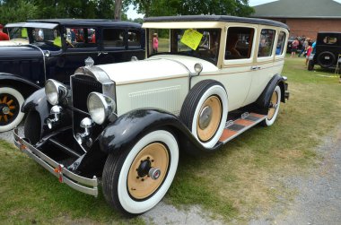 Granby Quebec Kanada 29 Temmuz 2013: Eski otomobil fuarı