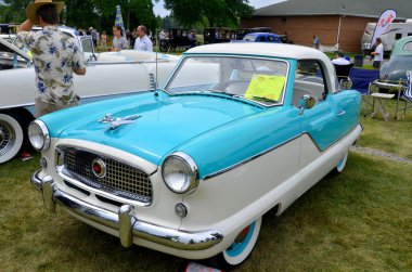 Granby Quebec Kanada 29 Temmuz 2013: Eski otomobil fuarı