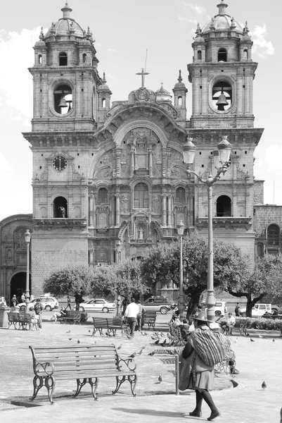 2008年11月25日 イグレシア コンパナ イエス イエズス会教会 ペルー 教会は1650年の地震でほとんど全壊した — ストック写真
