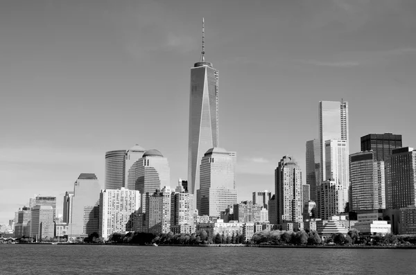 New York Oktober Nedre Mahattan Och Ett World Trade Center — Stockfoto