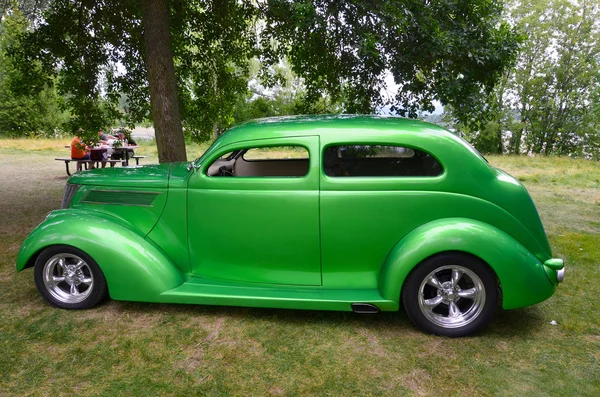 Granby Quebec Canadá Julio 2013 1937 Ford Sedán Línea Coches — Foto de Stock