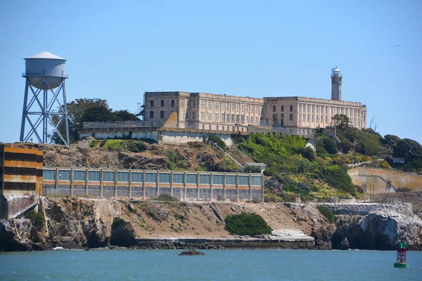 San Francisco Abd 2015 Alcatraz Rock Deniz Feneri Askeri Takviye — Stok fotoğraf