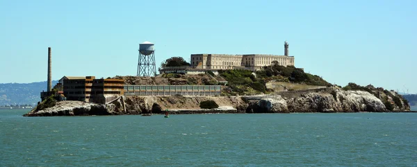 Bir Francisco Usa 2015 Alcatraz Rock Deniz Feneri Askeri Takviye — Stok fotoğraf