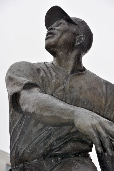 Сан Франциско Сша Апреля 2015 Бронзовая Статуя Величайшего Бейсбольного Игрока — стоковое фото