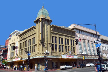 AN DIEGO CA USA APRIL 08 2015: Buildings in Little Italy San Diego CA Skyline, Balboa Park. Downtown, Buildings, Southern California,	