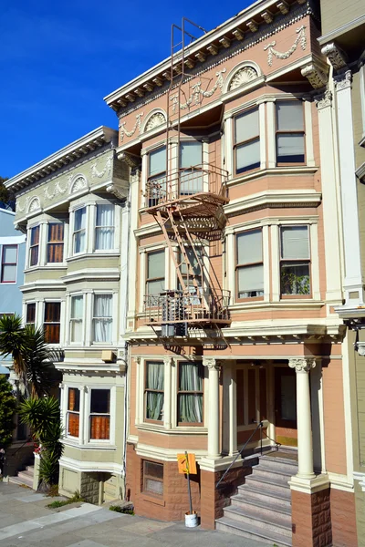 San Francisco Usa 2015 Senhoras Pintadas Termo Arquitetura Americana Usado — Fotografia de Stock
