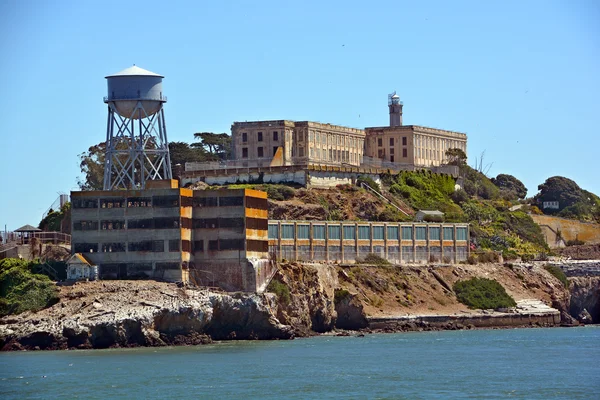 San Francisco Usa 2015 Alcatraz Rock Developed Facilities Lighthouse Military — Stock Photo, Image