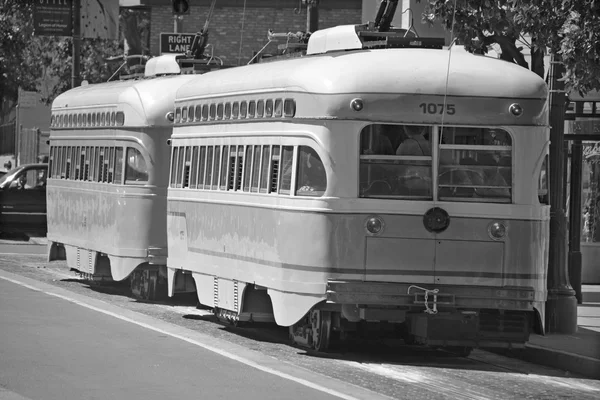 San Francisco Usa April Historisk Gatubil Som Transporterar Passagerare April — Stockfoto