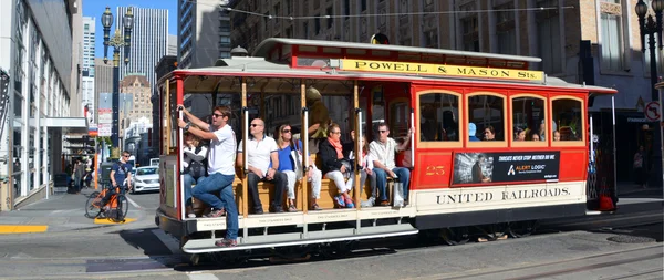 San Francisco Usa Abril Histórico Tranvía Que Transporta Pasajeros Abril — Foto de Stock