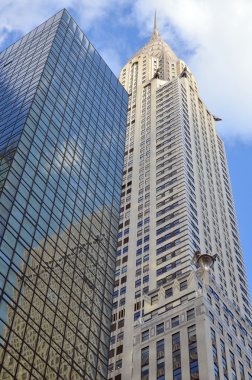 NEW YORK ABD 27 Ekim 2013 'te New York' ta Chrysler binası cephesi, 1931 'de Empire State Binası tarafından geçilmeden önce dünyanın en yüksek binasıydı.. 