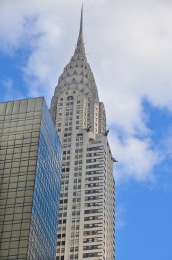 NEW YORK ABD 27 Ekim 2013 'te New York' ta Chrysler binası cephesi, 1931 'de Empire State Binası tarafından geçilmeden önce dünyanın en yüksek binasıydı.. 