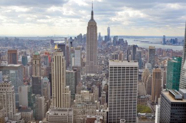 New York şehrinin ufuk çizgisi manzarası