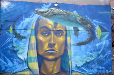 Montreal Canada Dec 02: Montreal sokak sanatı 2 Aralık 2014 tarihinde Montreal Kanada 'da. Montreal. Arka sokaklarda ve terk edilmiş alanlarda temiz hava ve sokak sanatı aramak için mükemmel bir yer..