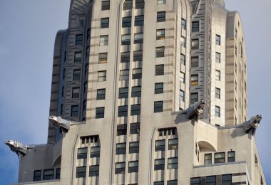 NEW YORK ABD 27 Ekim 2013 'te New York' ta Chrysler binası cephesi, 1931 'de Empire State Binası tarafından geçilmeden önce dünyanın en yüksek binasıydı.. 