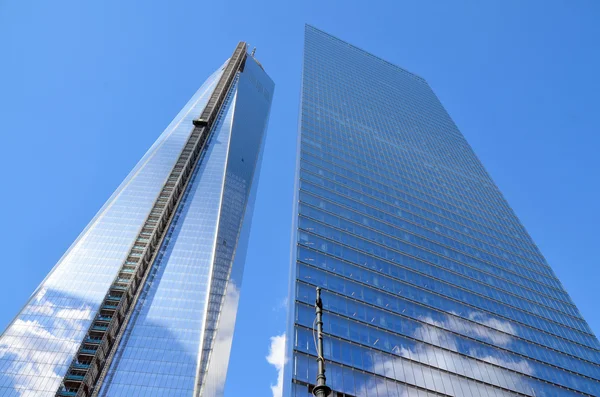 NEW YORK - OCTOBER 24: Lower mahattan and One World Trade Center or Freedom Tower on October 24, 2013 in New York City, New York.is the primary building of the new World Trade Center complex