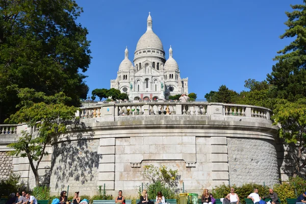 París Francia Octubre Basílica Del Sagrado Corazón París Una Iglesia — Foto de Stock