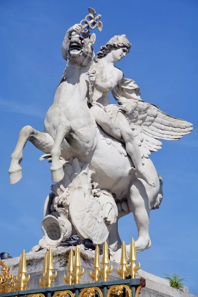 Parijs Frankrijk Oktober Details Van Louvre Museum Met Miljoen Bezoekers — Stockfoto