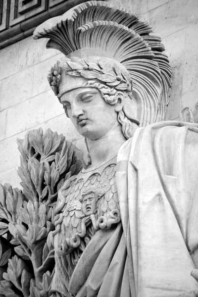 Paris France October Details Triumphal Arch Etoile Arc Triomphe Monument — Stock Photo, Image