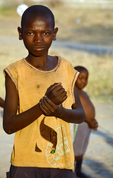Bangani Namibia Październik Niezidentyfikowane Dziecko Mieszkające Bangani Dniu Października 2014 — Zdjęcie stockowe