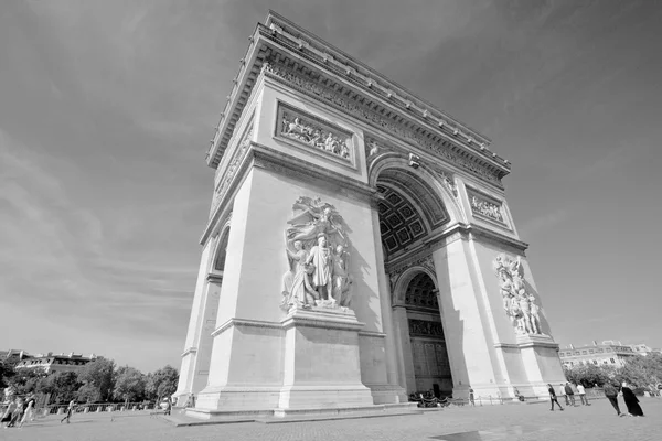 Paris França Outubro Arco Triunfo Etoile Arco Triunfo Monumento Foi — Fotografia de Stock