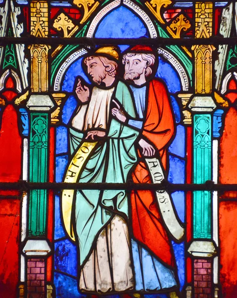 2014年10月19日 法国巴黎圣母院玻璃窗 是巴黎最有名的地标之一 — 图库照片