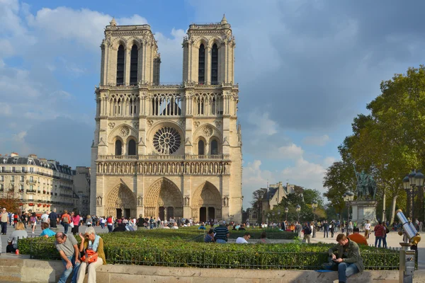 Paris Frankreich Oktober Die Kathedrale Notre Dame Von Paris Frankreich — Stockfoto
