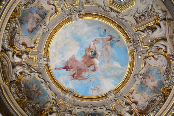 Chateau Chantilly France October Chateau Chantilly Ceiling Painting October 2014 — 스톡 사진