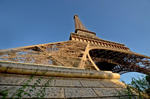 Paris França Outubro Close Torre Eiffel Tour Eiffel Outubro 2013 — Fotografia de Stock