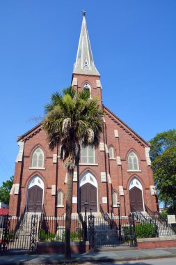 Charleston Sc Usa 06: 16: Saint Matthew Alman Evanjelik Luteryan Kilisesi veya St. Matthew 's Lutheran Kilisesi ve Amerika' daki Evanjelik Lüterci Kilisesi 'nin Güney Carolina Synod üyesi.
